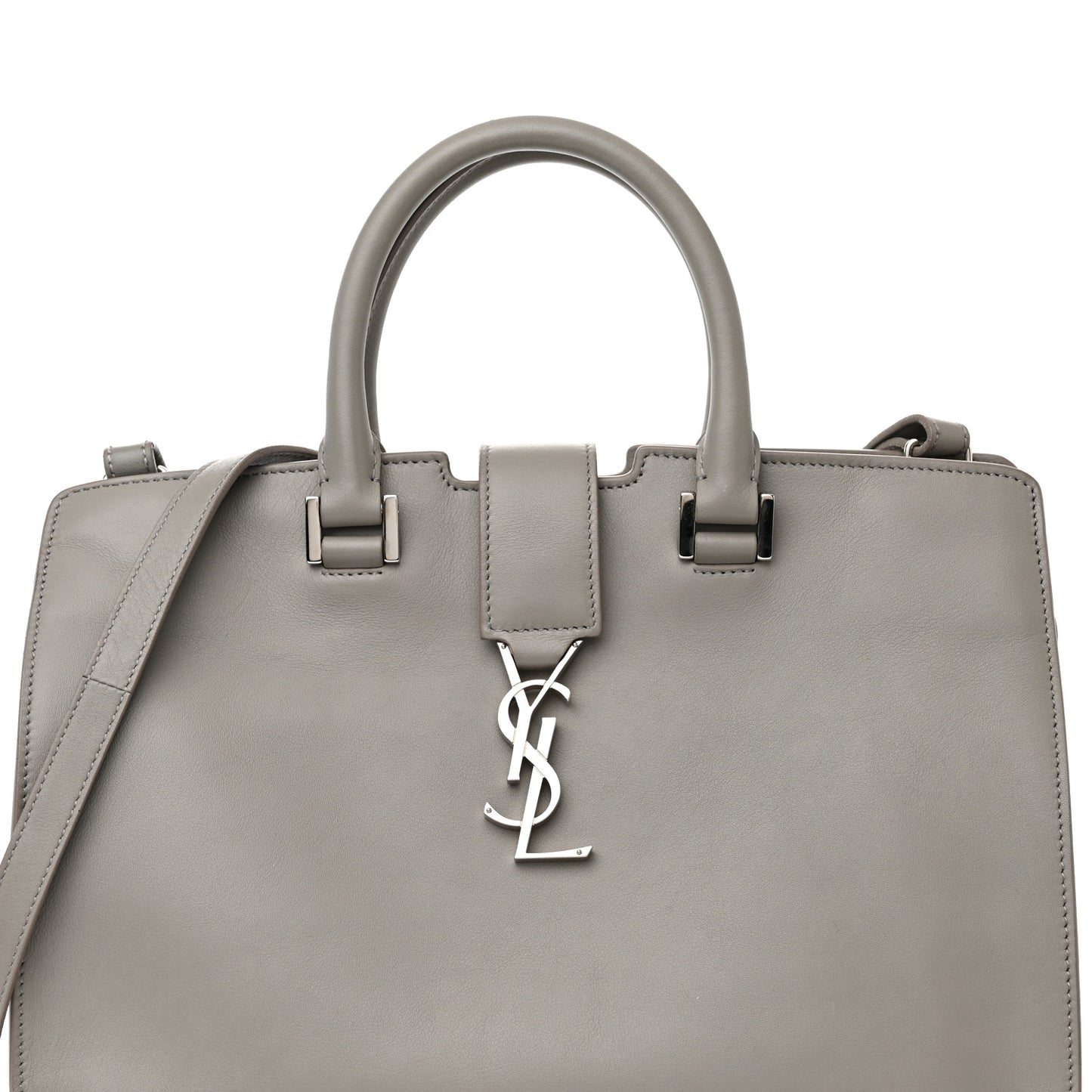 Calfskin Small Monogram Cabas Grey
