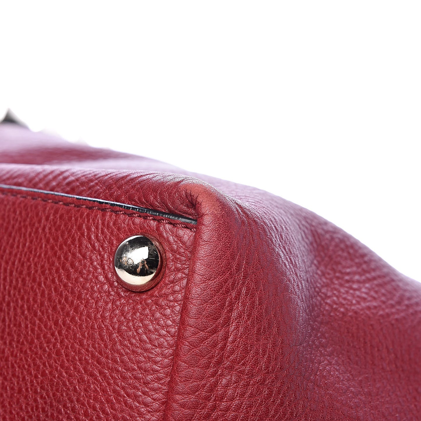 Grained Calfskin Va Va Voom Tote Dark Red