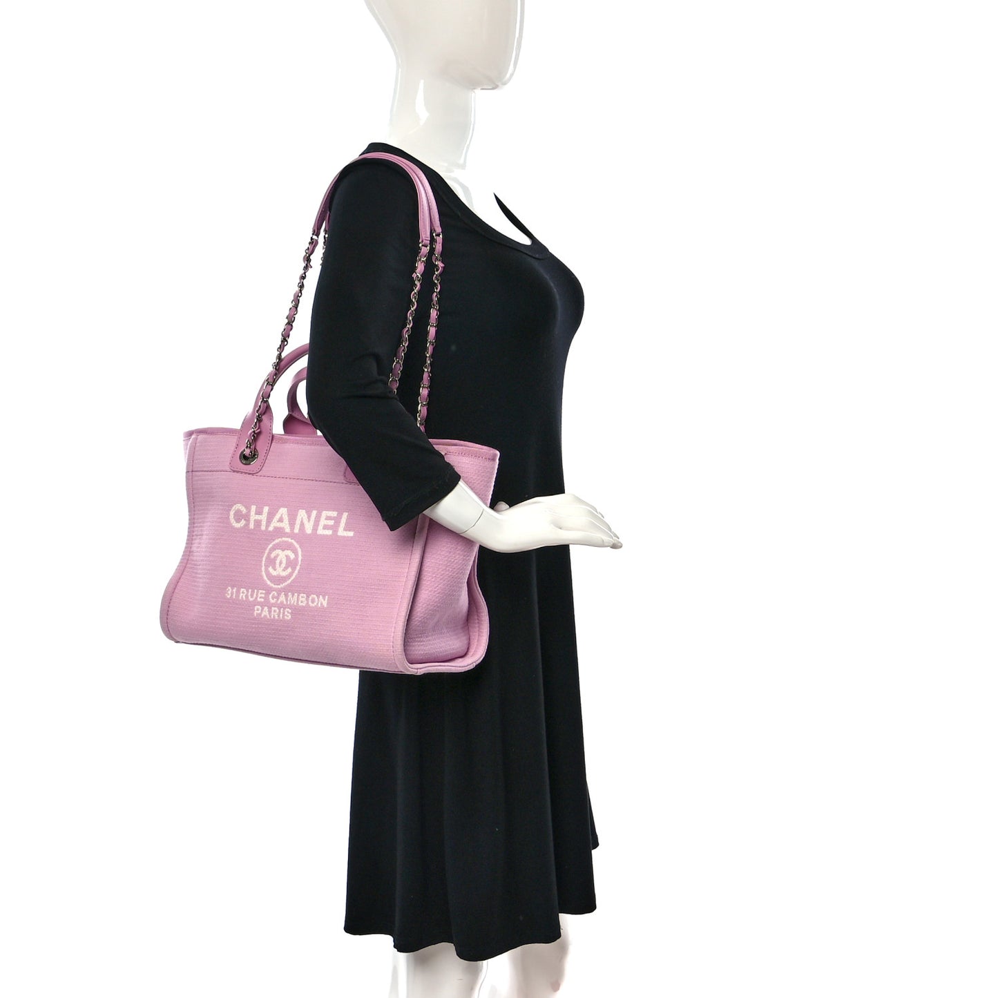 Mixed Fibers Small Deauville Tote Pink