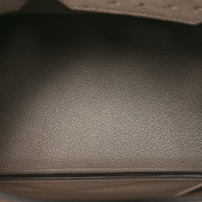 Hermes Ostrich Birkin 30 Mousse 5 of 10