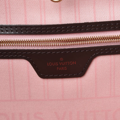 Louis Vuitton Damier Ebene Neo Neverfull MM Rose Ballerine 8 of 9