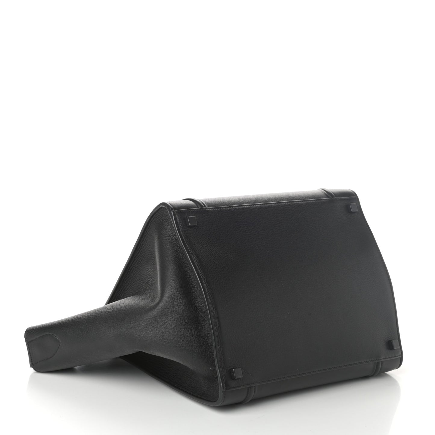 Supple Calfskin Medium Phantom Luggage Black