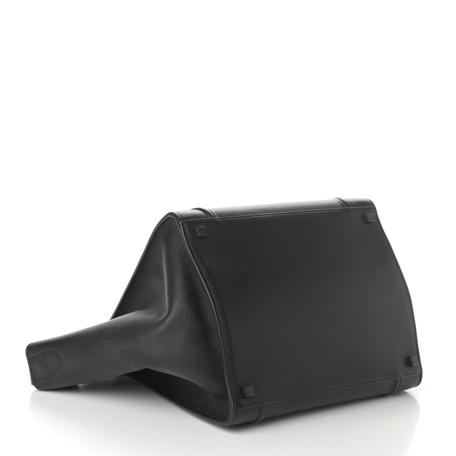 Celine Supple Calfskin Medium Phantom Luggage Black 4 of 9