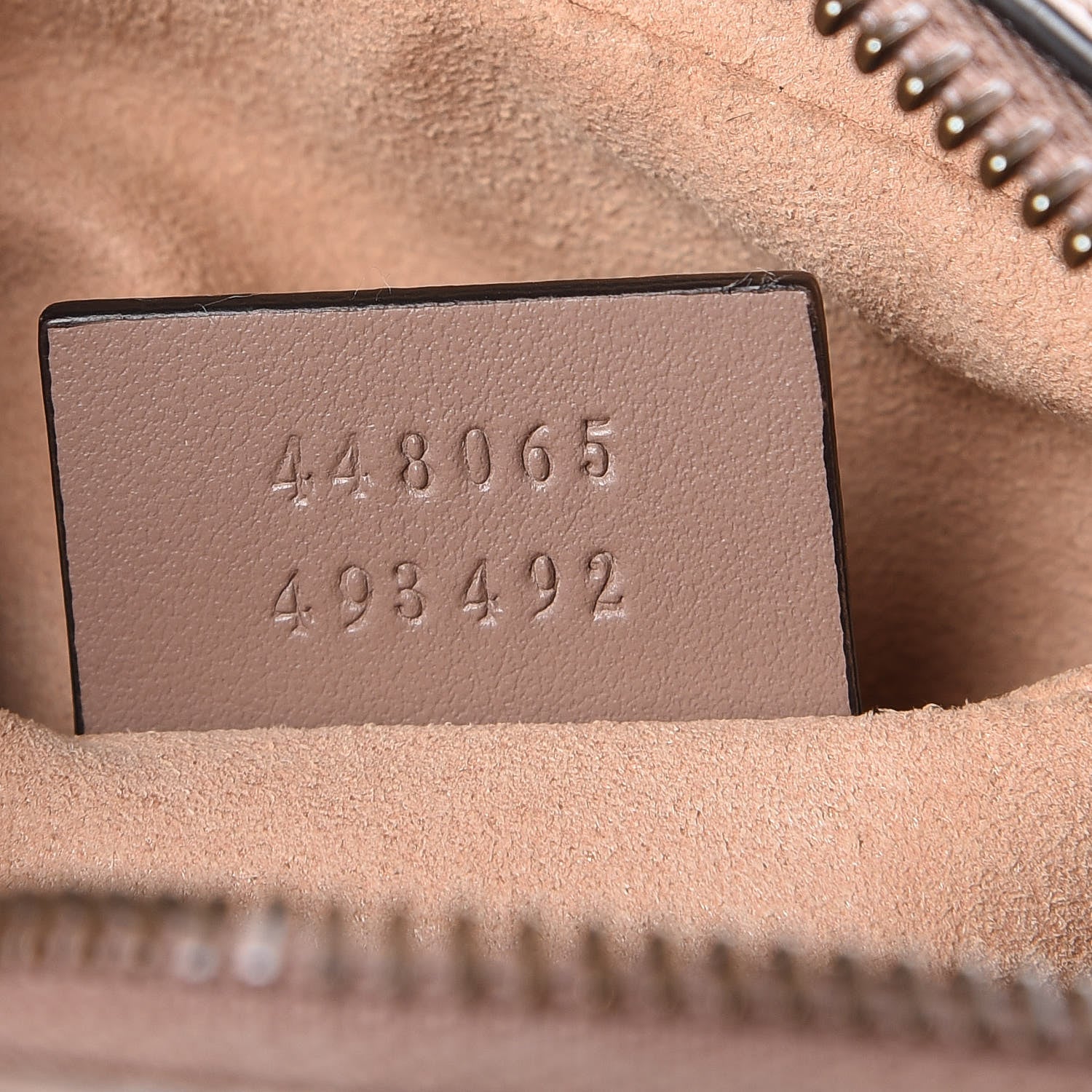 Gucci Calfskin Matelasse Mini GG Marmont Chain Shoulder Bag Nude 9 of 9