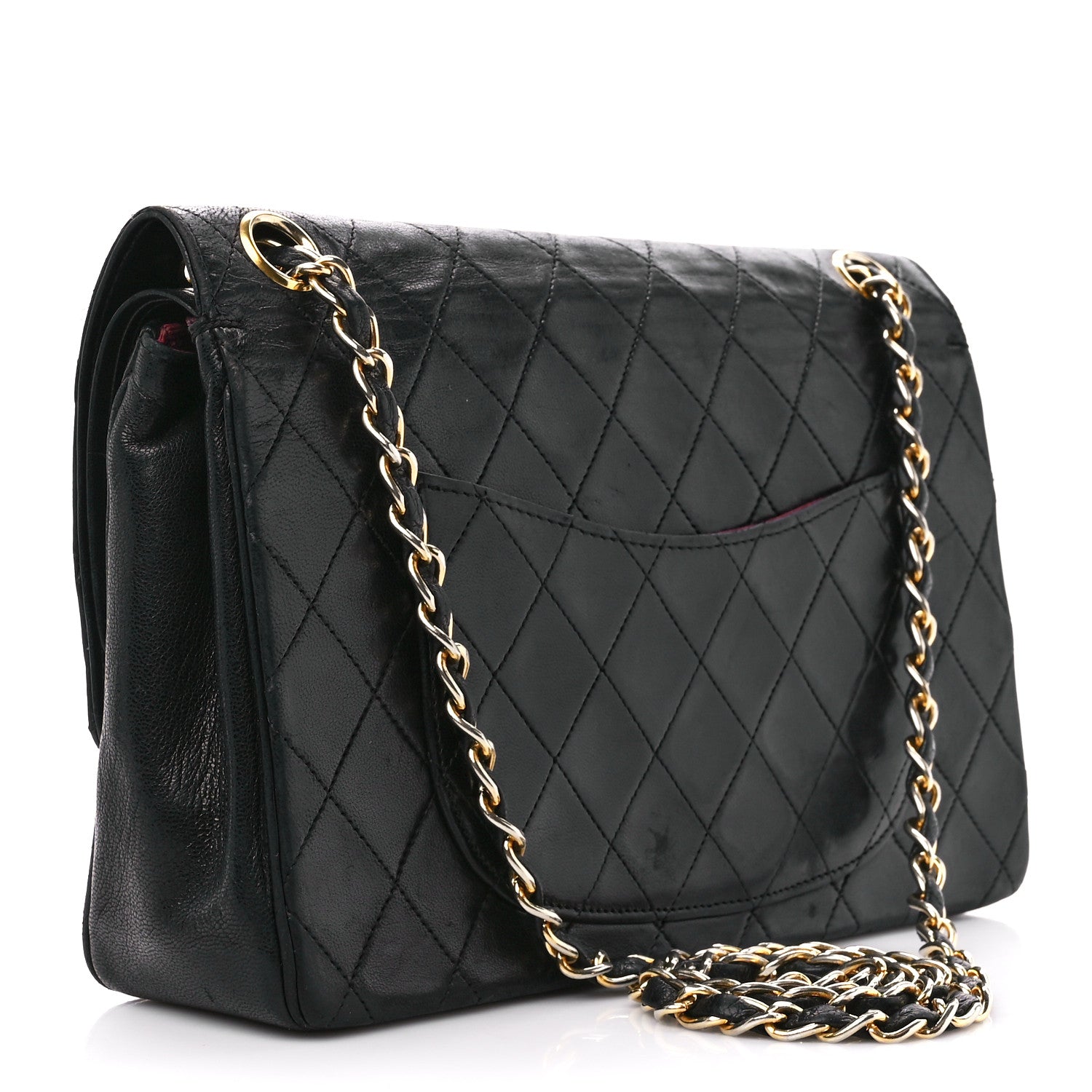 Chanel Lambskin Quilted Small Double Flap Black 3 of 11
