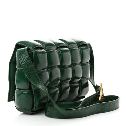 Bottega Veneta Textured Deerskin Maxi Intrecciato Padded Cassette Crossbody Bag Raintree 3 of 10