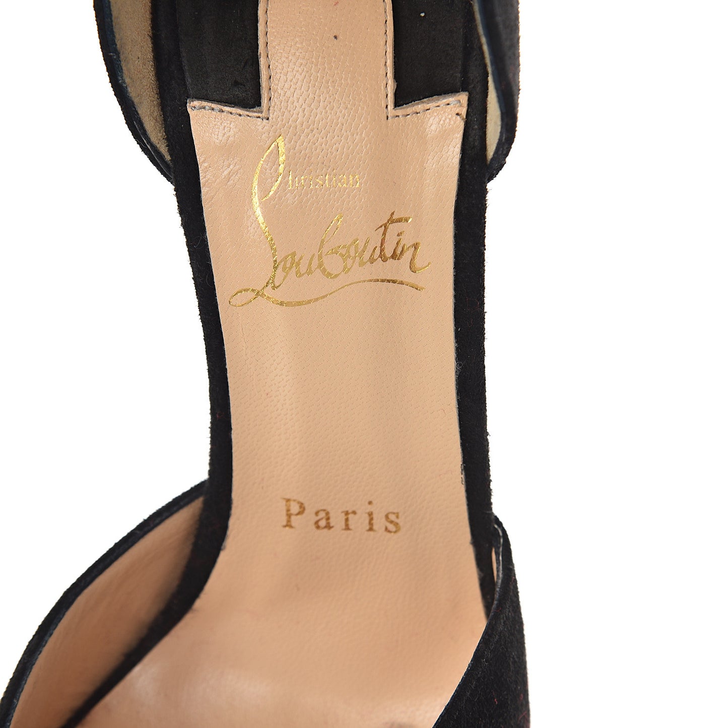 Veau Velours Aketi 100 Ankle Strap Wedge 37.5 Black