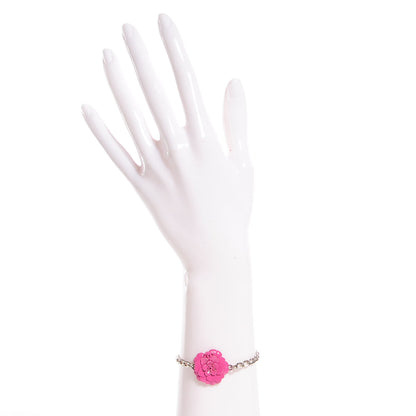 Chanel Flower Chain Camellia Bracelet Pink 2 of 5