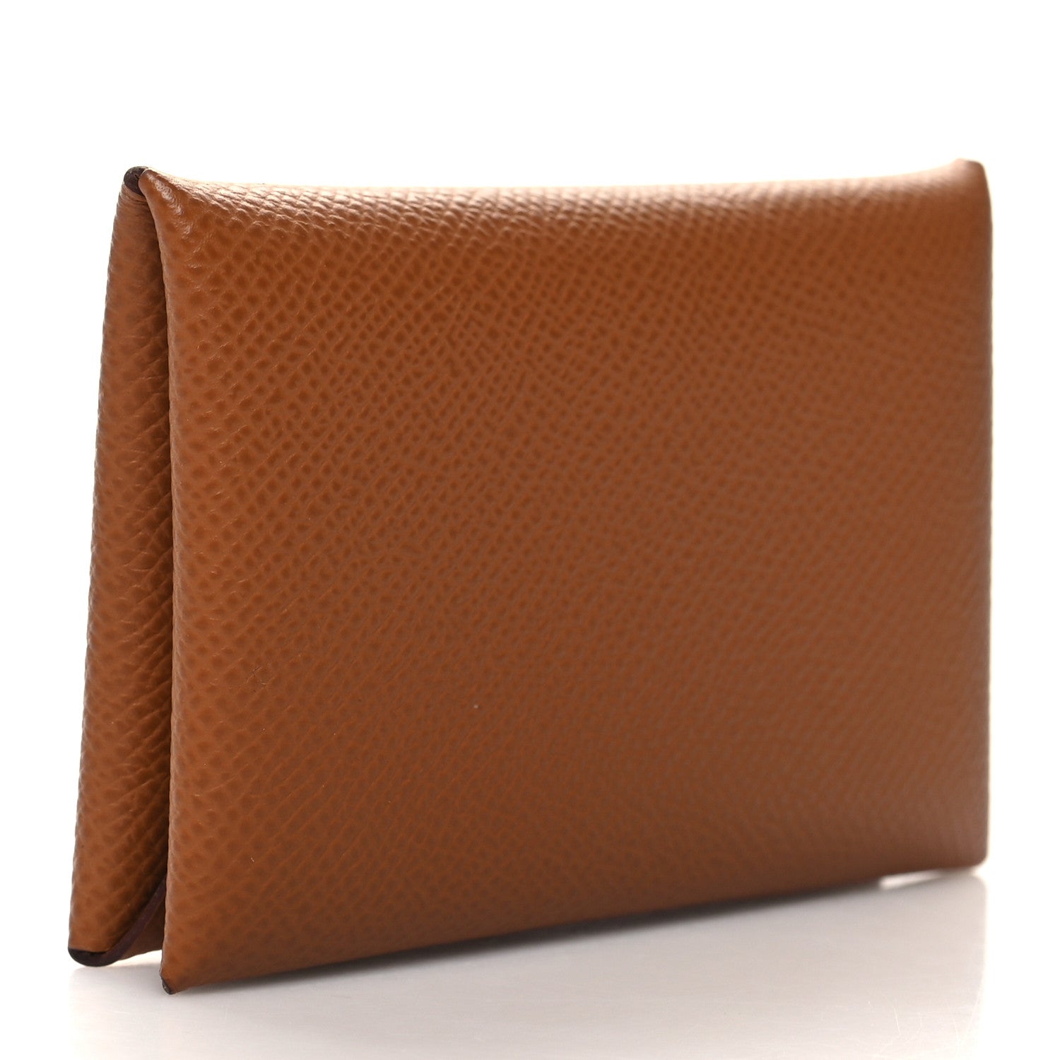 Hermes Epsom Calvi Card Case Gold 3 of 10