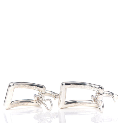 Tiffany Sterling Silver Rectangle Drop Earrings 4 of 4