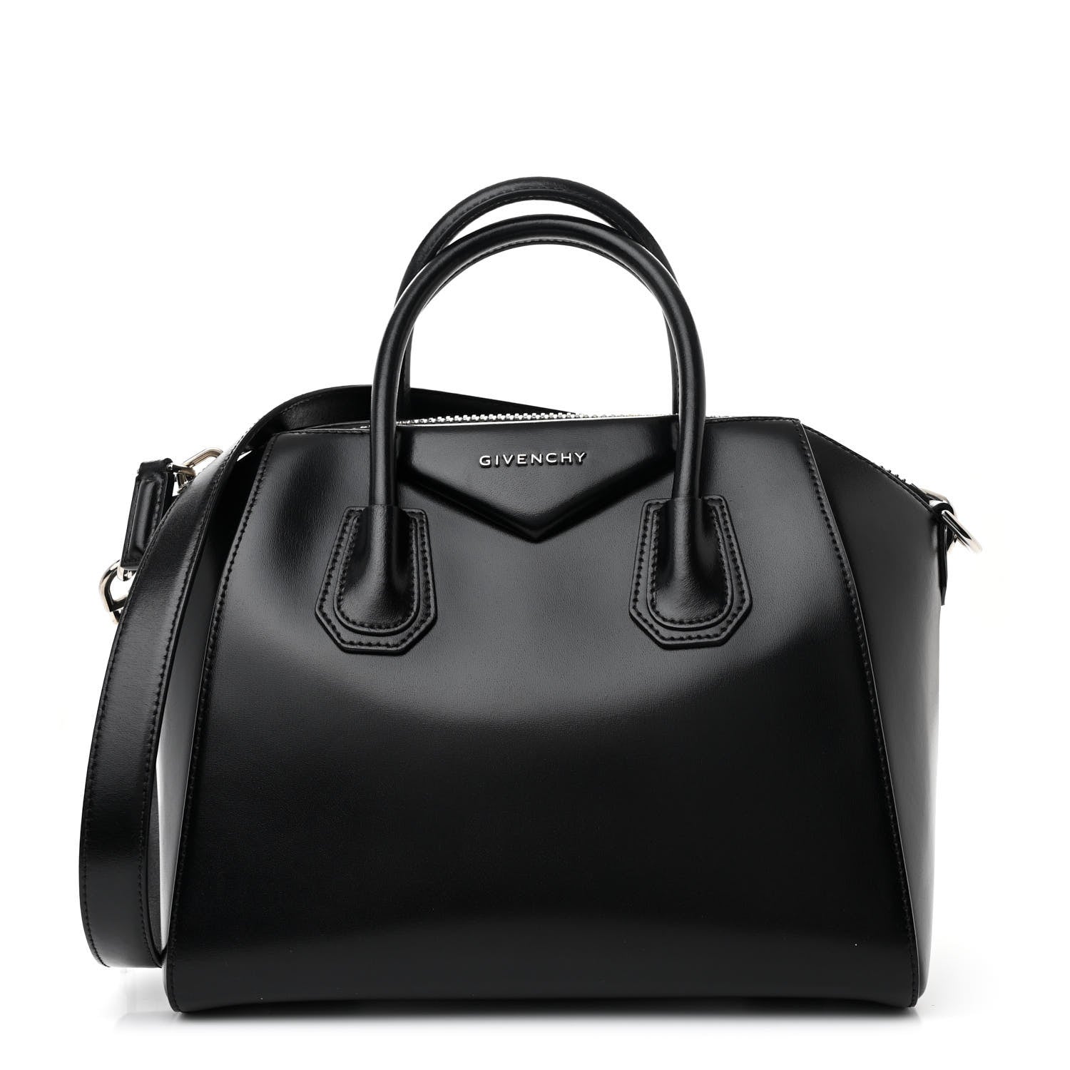 Givenchy Shiny Lord Calfskin Small Antigona Black 1 of 10
