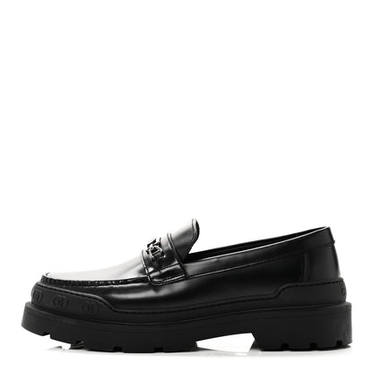 Gucci Sherlin Millennial Ribot Mens Platform Loafers 10 Black 1 of 9