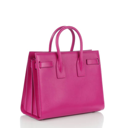 Saint Laurent Calfskin Small Sac De Jour Electric Pink 3 of 7