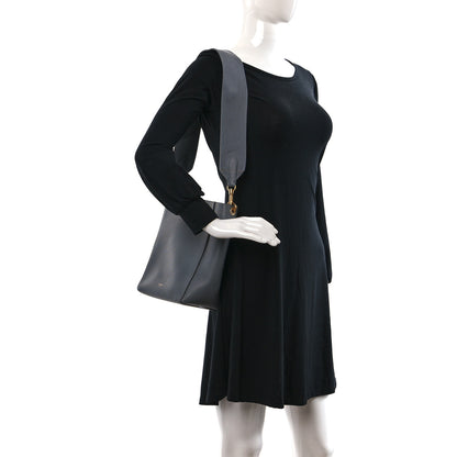 Celine Soft Grained Calfskin Small Sangle Bucket Bag Kohl 2 of 8