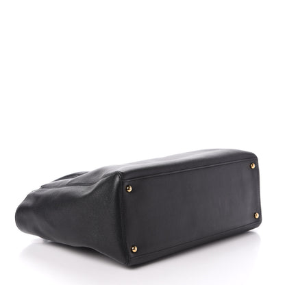 Chanel Calfskin Cerf Executive Shopper Tote Black 4 of 10