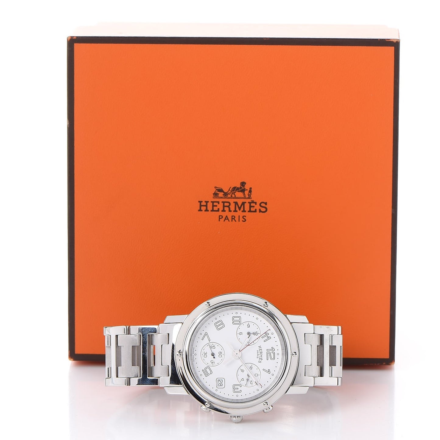 Stainless Steel 38mm Clipper Chronograph Quartz Watch