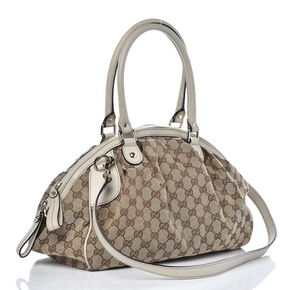 Gucci Monogram Medium Sukey Boston Off White 4 of 13