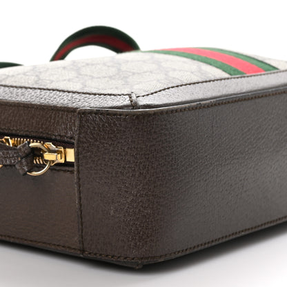 Gucci GG Supreme Monogram Web Small Ophidia Top Handle Shoulder Bag Brown 9 of 14