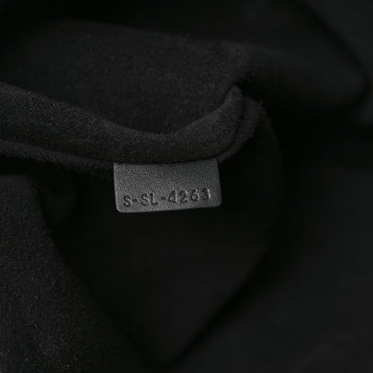 Celine Triomphe Canvas Calfskin Large Romy Shoulder Bag Black 6 of 10