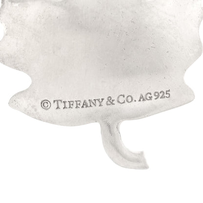 Tiffany Sterling Silver Maple Leaf Charm 3 of 3