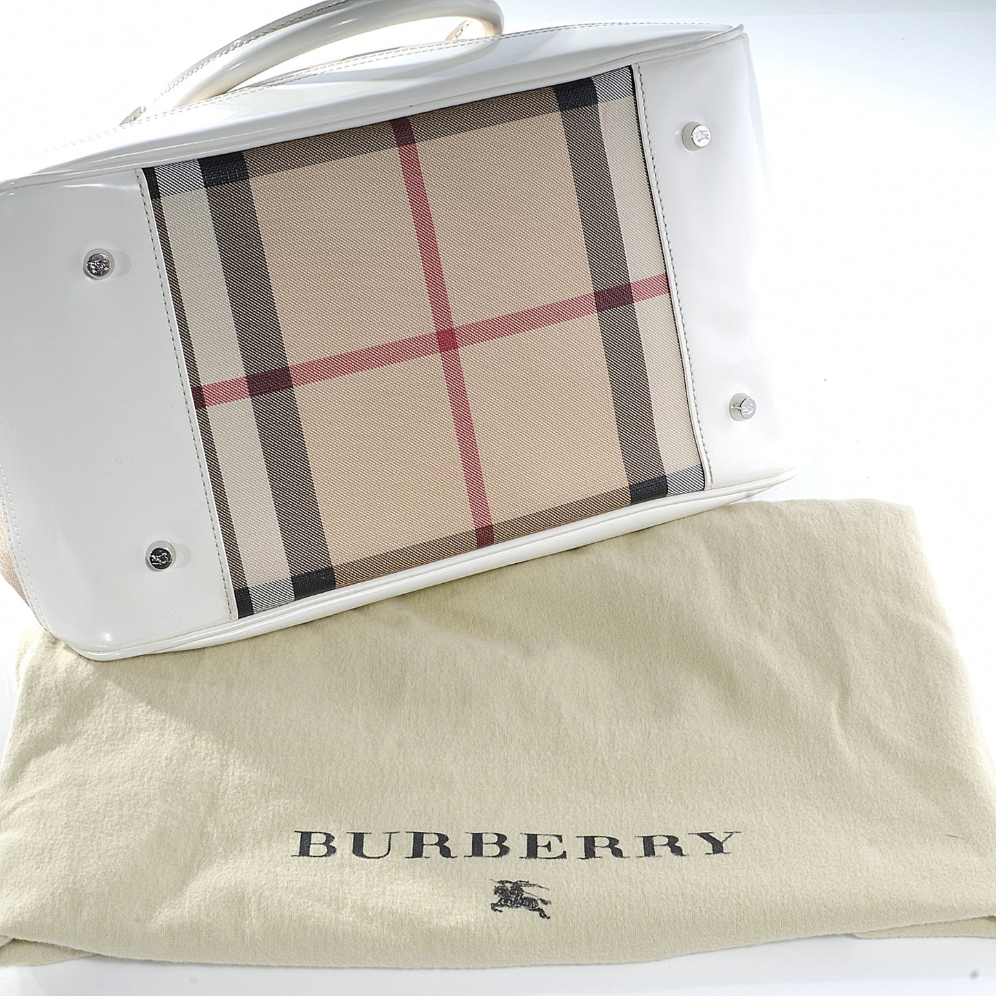 Nova Check Tote White