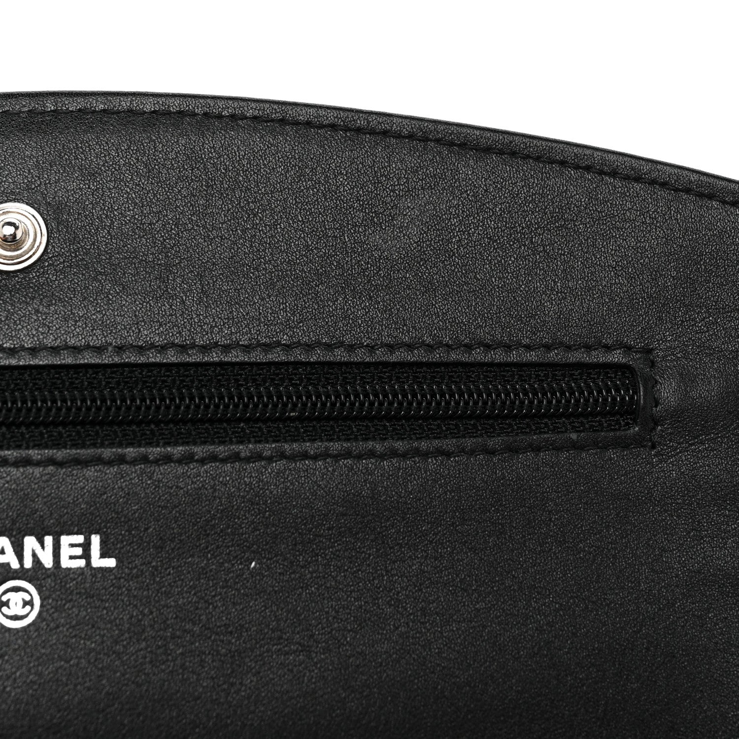 Chanel Caviar Sevruga Wallet On Chain WOC Black 11 of 25