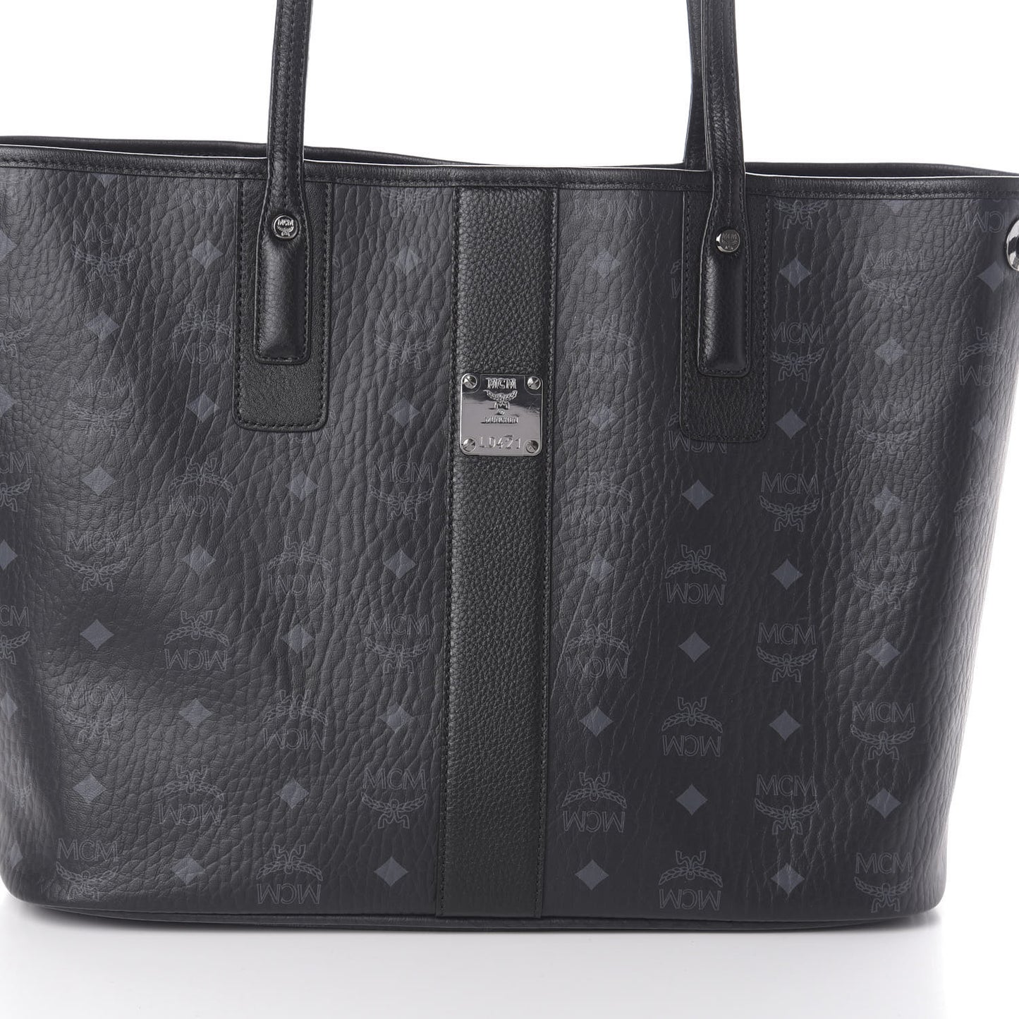 Visetos Medium Liz Reversible Shopper Tote Black