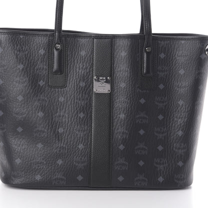 MCM Visetos Medium Liz Reversible Shopper Tote Black 13 of 15