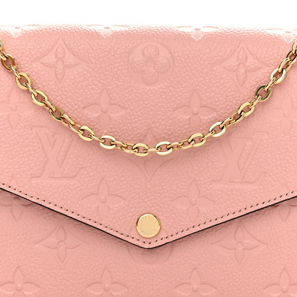 Louis Vuitton Empreinte Pochette Felicie Chain Wallet Rose Poudre 8 of 10