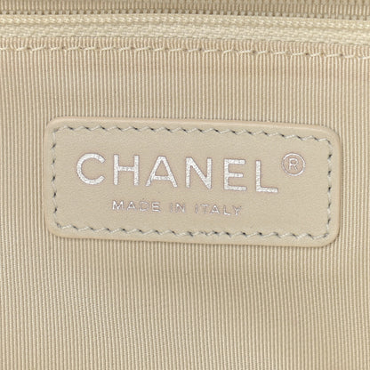 Chanel Lambskin Jumbo Canebiers Net Flap White 5 of 8