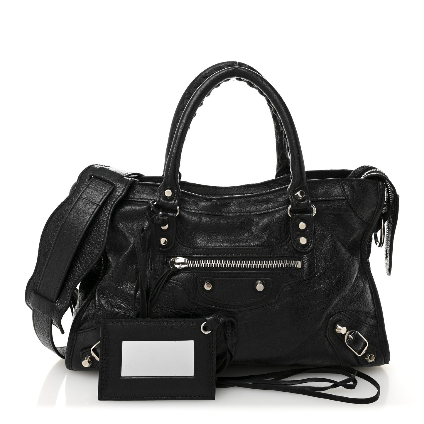 Agneau Classic Silver Hardware S City Black