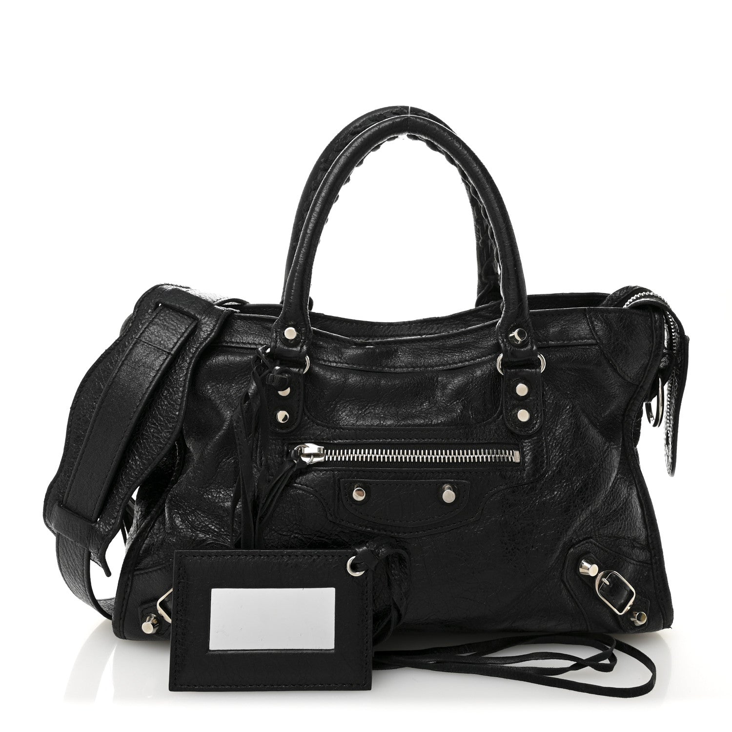 Balenciaga Agneau Classic Silver Hardware S City Black 3 of 13