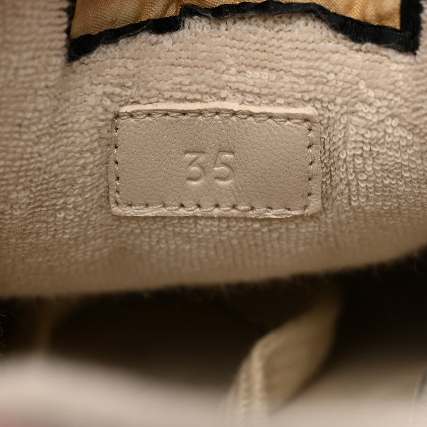 Calfskin GG Supreme Crystals Web Screener Sneakers 35 Beige Ebony Wild Rose