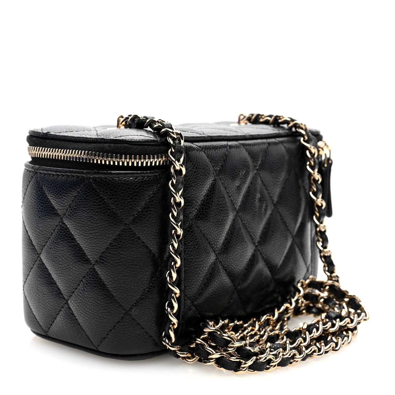 Chanel Caviar Quilted Small Vanity Case With Chain Black 3 of 10