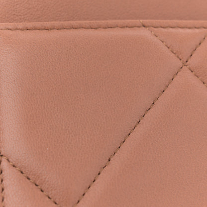 Chanel Lambskin Quilted Chanel 19 Wallet On Chain WOC Brown 11 of 12