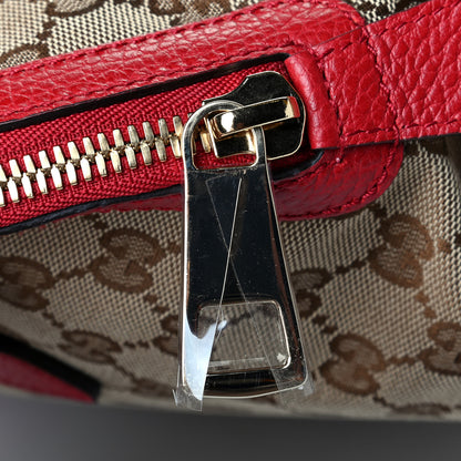 Gucci Monogram Medium Bree Shoulder Bag Red 5 of 5