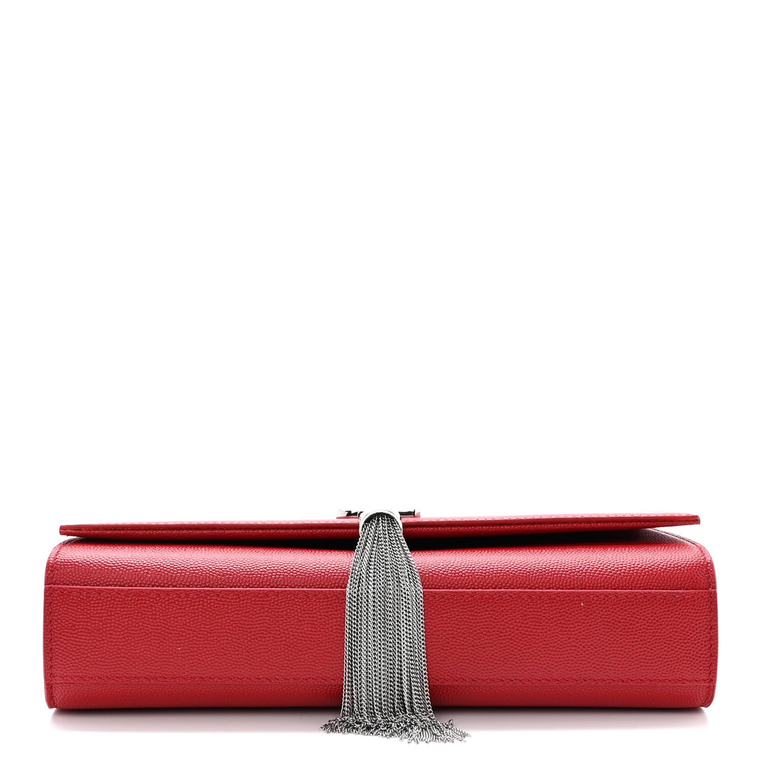 Saint Laurent Grain De Poudre Medium Classic Monogram Kate Tassel Satchel Rouge Eros 11 of 12