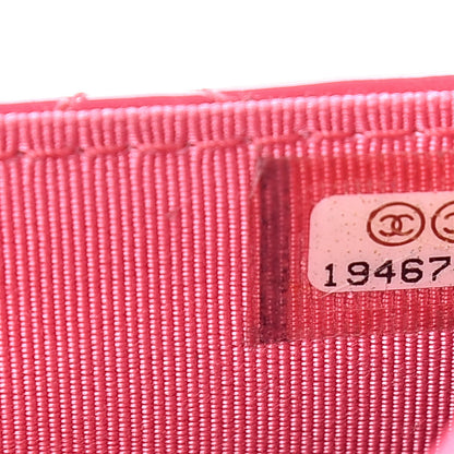 Chanel Patent Quilted Wallet On Chain WOC Fuchsia 8 of 12