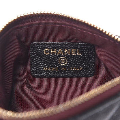 Chanel Caviar Quilted Small Cosmetic Case Black 6 of 8