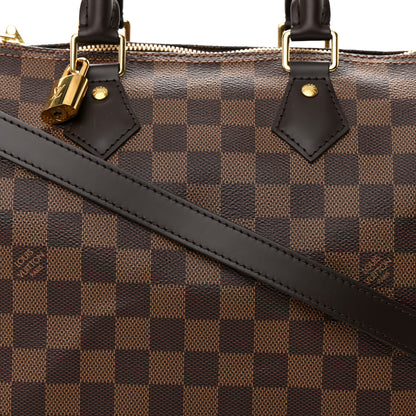 Louis Vuitton Damier Ebene Speedy Bandouliere 25 7 of 12