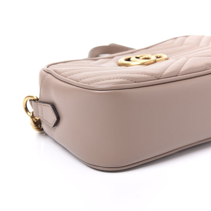 Gucci Calfskin Matelasse Small GG Marmont Chain Shoulder Bag Porcelain Rose 5 of 9