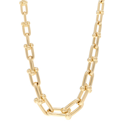 Tiffany 18K Yellow Gold HardWear Graduated Link Necklace 1 of 4