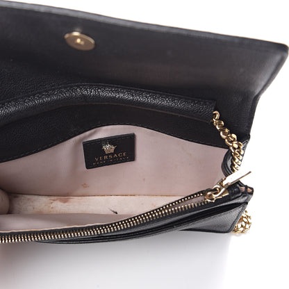 Versace Grained Calfskin Palazzo Chain Evening Bag Black 4 of 8