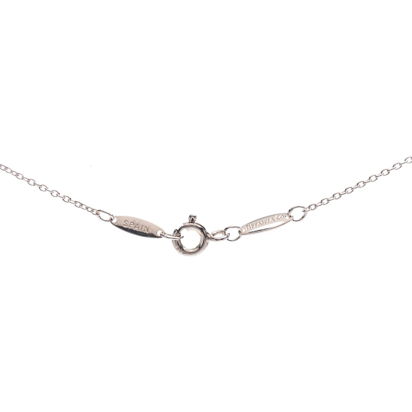 Sterling Silver Pink Sapphire .08ct Elsa Peretti Color By The Yard Necklace