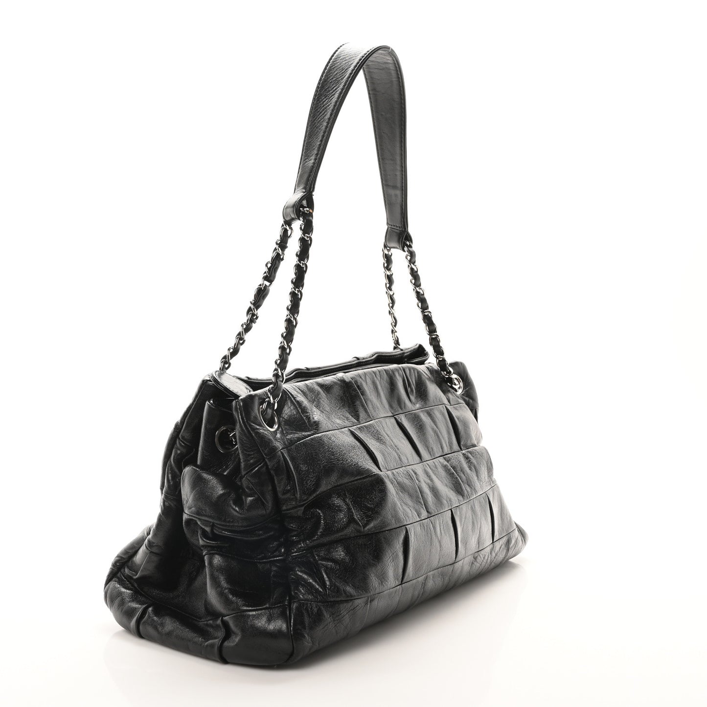 Lambskin Igloo Shoulder Bag Black