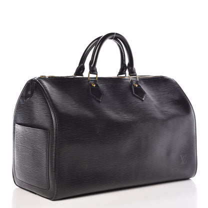 Louis Vuitton Epi Speedy 35 Black 3 of 19