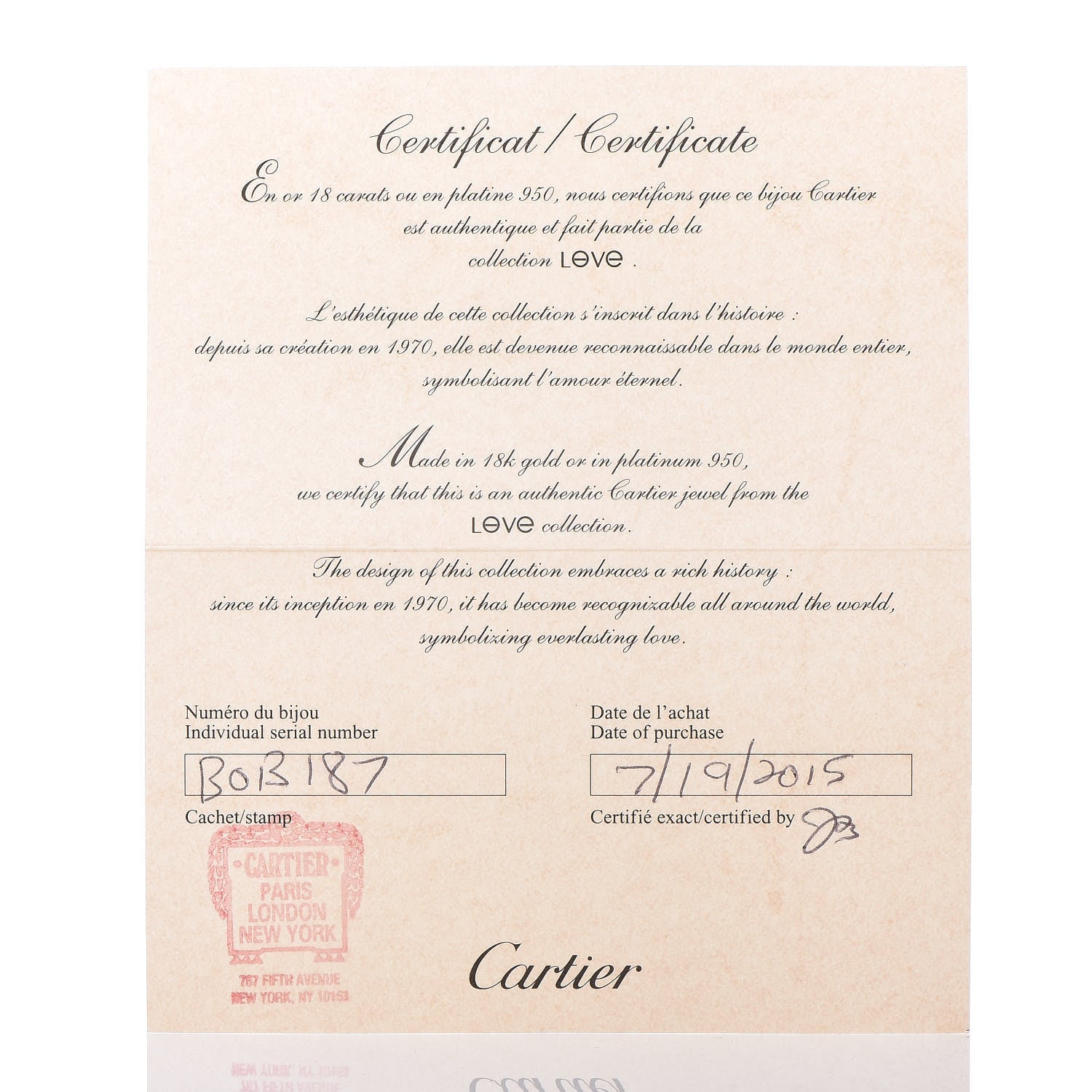 Cartier 18K Yellow Gold 3.5mm LOVE Wedding Band Ring 59 8.75 5 of 6