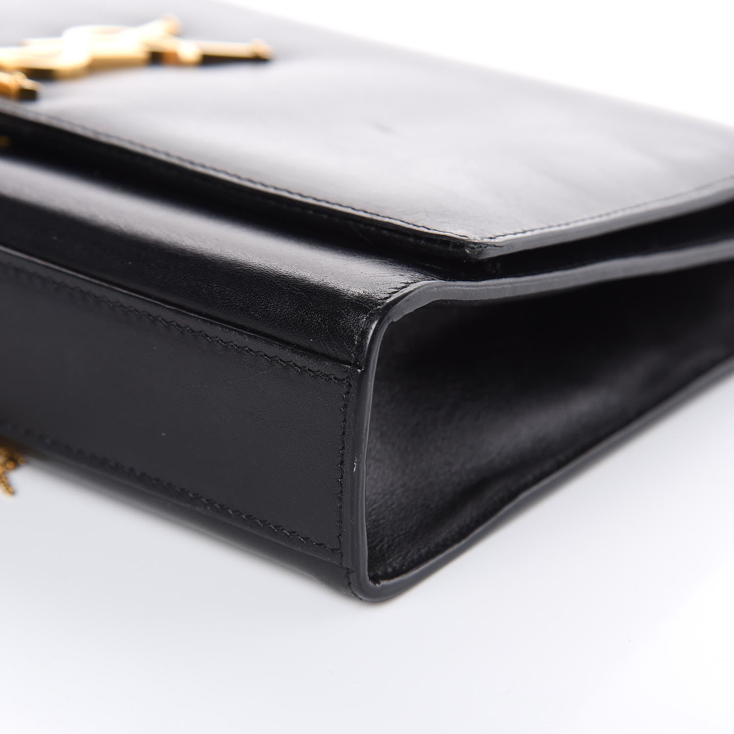 Saint Laurent Smooth Calfskin Medium Classic Monogram Kate Tassel Satchel Black 8 of 15