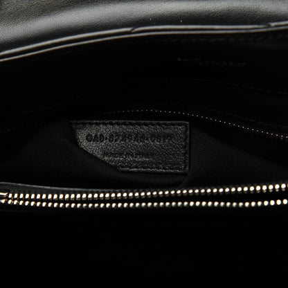 Saint Laurent Calfskin Y Quilted Monogram Medium Loulou Chain Satchel Black 9 of 20