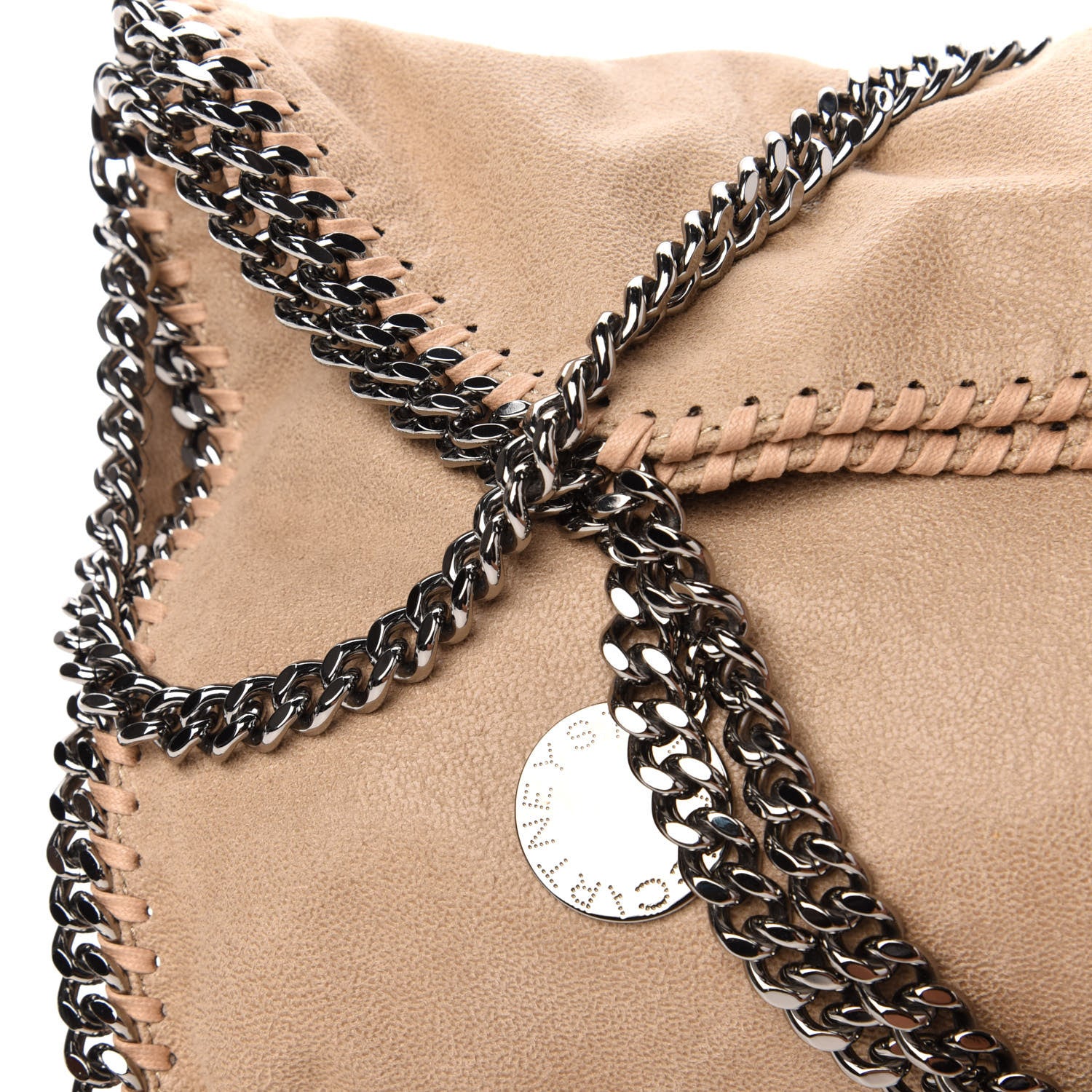 Stella McCartney Shaggy Deer Falabella Fold Over Tote Taupe 10 of 10